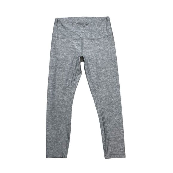 LULULEMON Leggings Heathered Gray Size 10 - Picture 1 of 6
